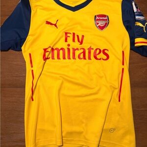 Alexis Aresenal Yellow Soccer Jersey